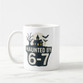 67 Meme Halloween House Spooky - Six Seven Gen Alp コーヒーマグカップ (左)