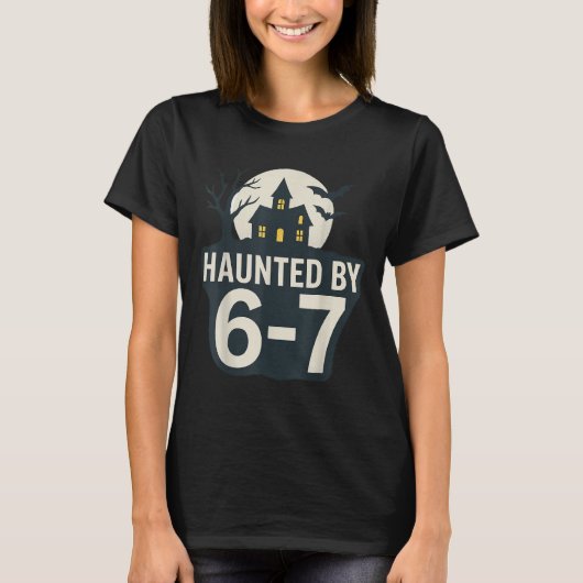 67 Meme Halloween House Spooky - Six Seven Gen Alp Tシャツ (正面)