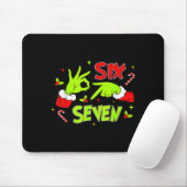 67 Meme Humor 6 7 Funny Six Seven Christmas  マウスパッド (マウス)