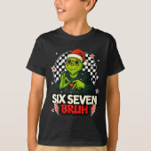 67 Meme Humor 6-7 Funny Six Seven Christmas Tシャツ (正面)