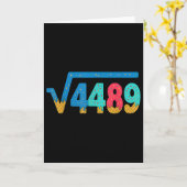 67 Meme Ice Cream Drip Square Root 4489 Slang Math カード (黄色い花)