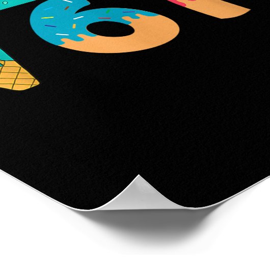 67 Meme Ice Cream Drip Square Root 67² Slang Math  ポスター (角)