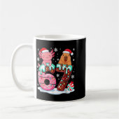 67 Meme Kawaii Axolotl Capybara Christmas Ice Crea コーヒーマグカップ (左)