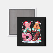 67 Meme Kawaii Axolotl Capybara Christmas Ice Crea マグネット (正面/裏面)