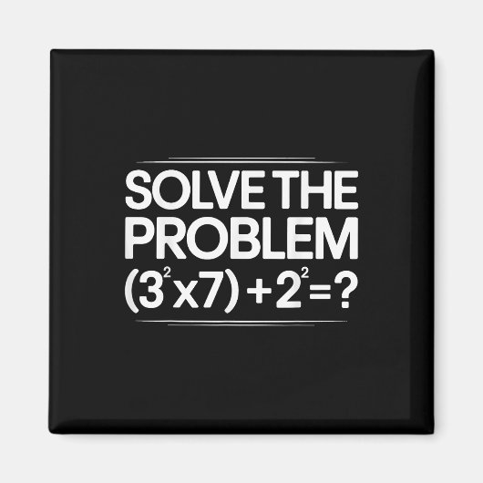 67 Meme Math Funny Six Seven Teacher Brainrot Joke マグネット (正面)