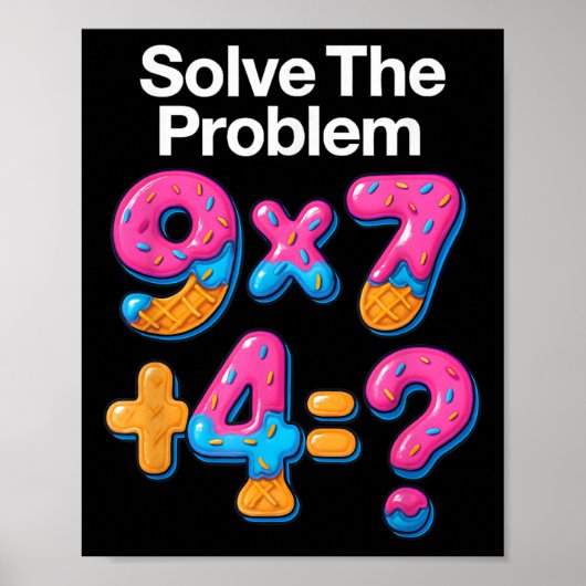 67 Meme Math Teacher Ice Cream Drip 6 7 Brainrot S ポスター (正面)