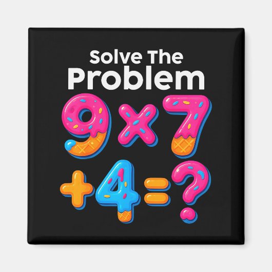 67 Meme Math Teacher Ice Cream Drip 6 7 Brainrot S マグネット (正面)