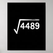 67 Meme Math Teacher Square Root 4489  ポスター (正面)