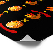 67 Meme Math Thanksgiving Logic Puzzle  ポスター (角)