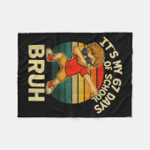 67 Meme Numbers Dabbing It's My 67 Days Of School  フリースブランケット (正面(横))