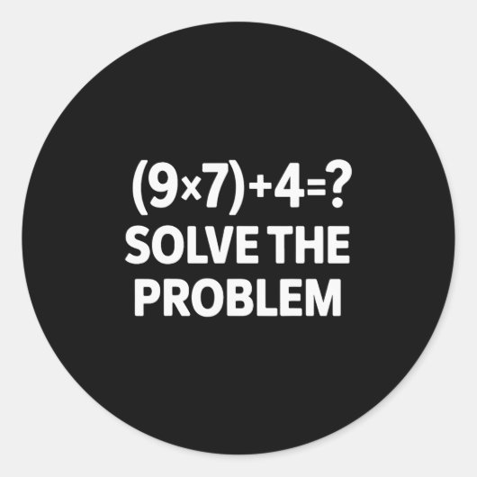 67 Meme Pemdas Elementary Math Teacher  ラウンドシール (正面)