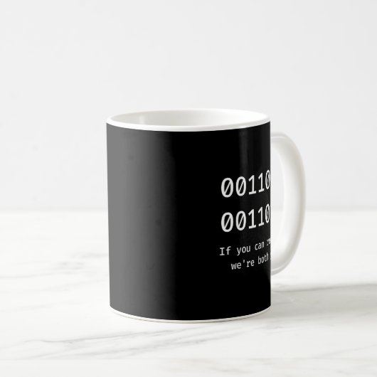 67 Meme Programmer Binary Code Funny Six Seven Pro コーヒーマグカップ (正面右)
