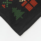 67 Meme Reindeer Christmas Ugly Sweater Xmas Celeb フリースブランケット (角)