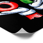 67 Meme Santa Claus Hand Funny Six Seven Christmas ポスター (角)