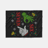 67 Meme Santa Hands Christmas Ugly Sweater Xmas Ce フリースブランケット (正面(横))