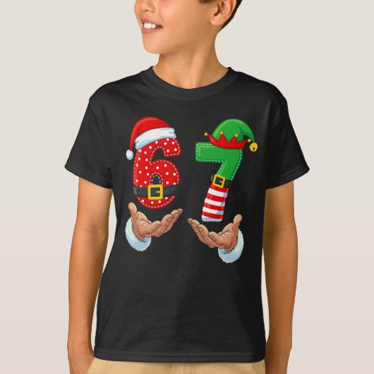 67 Meme Santa's Hands  Tシャツ (正面)