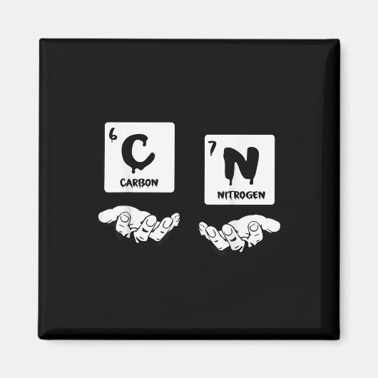 67 Meme Science Chemistry Nerd Periodic Table Humo マグネット (正面)