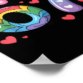 67 Meme Shirt Number Funny Six Seven 6 7  ポスター (角)