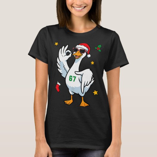 67 Meme Silly Goose 6 7 Funny Six Seven Christmas Tシャツ (正面)