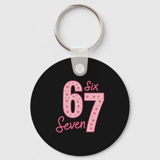 67 Meme Six Seven 1  キーホルダー (正面)