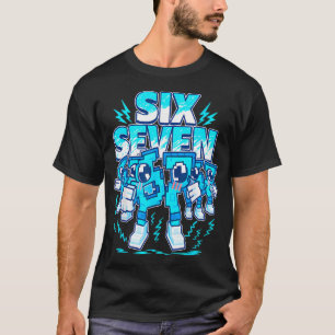 67 Meme Six Seven 6 7 イタリアン・ブレインロット 誕生日 キッズ Tシャツ