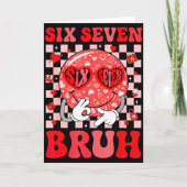 67 Meme Six Seven 6 7 Bruh Valentine Heart Boys Gi カード (正面)