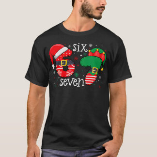 67 Meme Six Seven 6-7 Christmas Funny Xmas Men Wom Tシャツ