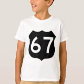 67 Meme Six Seven 6-7 Funny Internet Joke Viral Tr Tシャツ (正面)