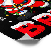 67 Meme Six Seven Bruh Dabbing Santa Funny Christm ポスター (角)