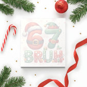 67 Meme Six Seven Bruh Funny Christmas 6 7 ノートパッド