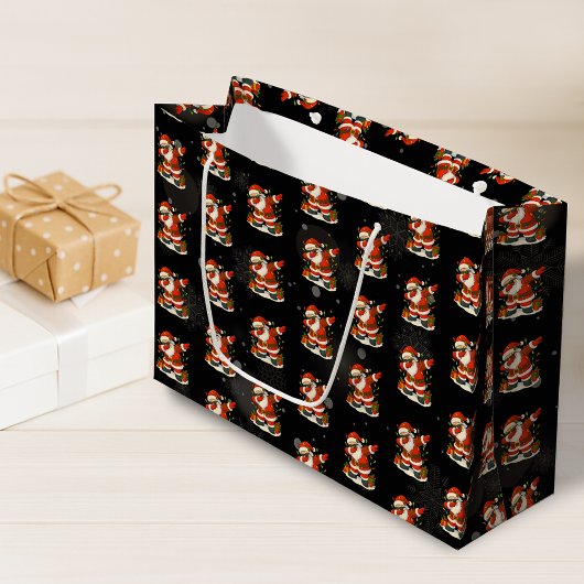 67 Meme Six Seven Bruh Funny Christmas 6 7 ラージペーパーバッグ