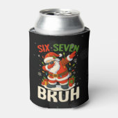 67 Meme Six Seven Bruh Funny Christmas 6 7 缶クーラー (缶正面)