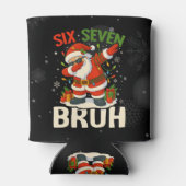 67 Meme Six Seven Bruh Funny Christmas 6 7 缶クーラー (裏面)