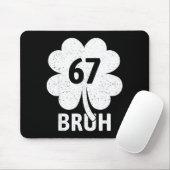 67 Meme Six Seven Bruh Funny St Patrick’s Day Sham マウスパッド (マウス)
