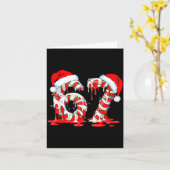 67 Meme Six Seven Candy Canes Drip Christmas Pajam カード (黄色い花)