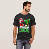 67 Meme Six Seven Christmas Crew Xmas Lights Famil Tシャツ (正面フル)