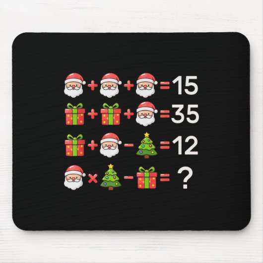 67 Meme Six Seven Christmas Math Equation Xmas Log マウスパッド (正面)