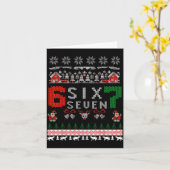 67 Meme Six Seven Christmas Ugly Sweater For Kids  カード (黄色い花)