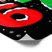 67 Meme Six Seven Dabbing Santa 6 7 Funny Christma ポスター (角)
