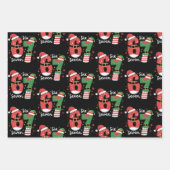67 Meme Six Seven Elf Christmas Santa Hat ラッピングペーパーシート (正面)
