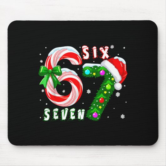 67 Meme Six Seven For Kids Women Men Boys Girls Ch マウスパッド (正面)