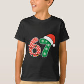 67 Meme Six Seven Funny Christmas 6 7 Meme Men Wom Tシャツ (正面)