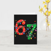 67 Meme Six Seven Funny Christmas Pajamas Boys Gir カード (黄色い花)