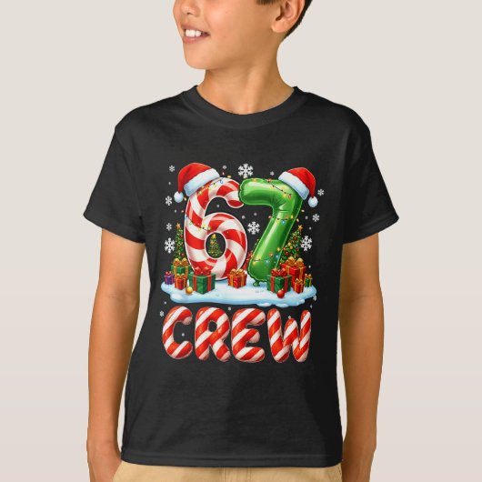 67 Meme Six Seven Funny Christmas Women Men Boys G Tシャツ (正面)