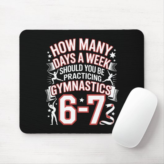 67 Meme Six Seven Funny How Many Days Gymnastics  マウスパッド (マウス)