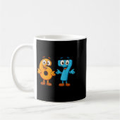 67 Meme Six Seven Kids Number Blocks Math Teacher  コーヒーマグカップ (左)