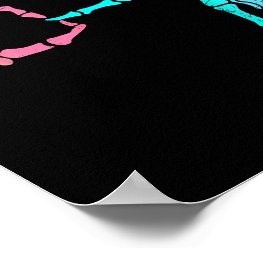 67 Meme Skeleton Drip Ice Cream 67 Baseball Lifest ポスター (角)