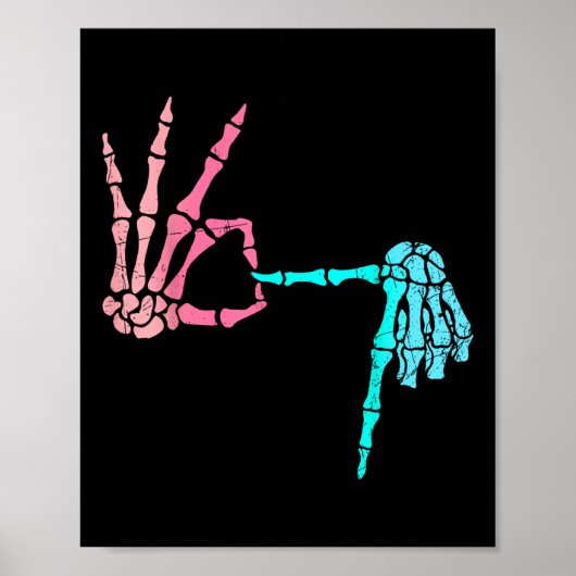 67 Meme Skeleton Drip Ice Cream 67 Baseball Lifest ポスター (正面)