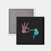 67 Meme Skeleton Drip Ice Cream 67 Baseball Lifest マグネット (正面/裏面)