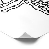 67 Meme Skeleton Hand 6 7 Halloween Six Seven _1  ポスター (角)